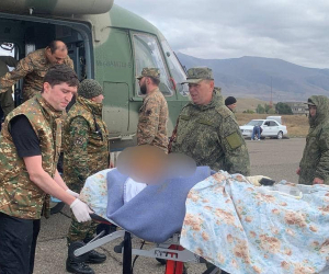 Продолжается эвакуация в Армению больных, оказавшихся в тяжелом и крайне тяжелом состоянии в результате взрыва в Арцахе