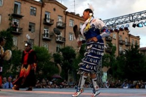 Yellow Bird Indian Dancers in Yerevan