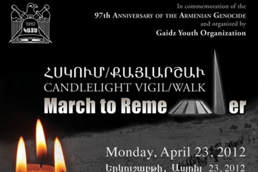 “A Walk to Remember” Genocide Commemoration Event In Pasadena