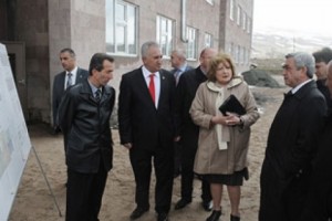 Սերժ Սարգսյանն այցելել է Արագածոտնի մարզ