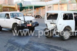 Պատահար Թբիլիսյան խճուղում. վարորդներից մեկը հիվանդանոց է տեղափոխվել