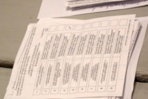 Первые пять партий на некоторых избирательных участках