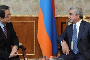 President Sargsyan Hosts Japanese Ambassador
