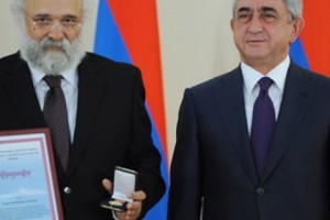 President Sargsyan Awards Ragip Zarakolu with Presidential Prize