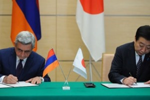 ՀՀ նախագահն ու Ճապոնիայի վարչապետը բարեկամության եւ համագործակցության 
հայտարարություն են ստորագրել
