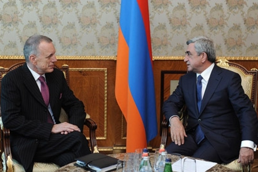 President Sargsyan Bids Farewell to German Ambassador