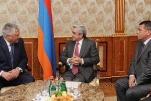 Սերժ Սարգսյանն ընդունել է ՌԴ ներքին գործերի նախարարին