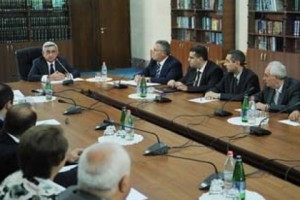 Սերժ Սարգսյանը հանդիպել է դատական իշխանության ներկայացուցիչներին