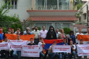 Armenians of India Protest Against Hungarian Government