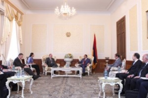 ԱԺ նախագահ Հովիկ Աբրահամյանն ընդունեց ԳԴՀ Բունդեսթագի փոխնախագահին