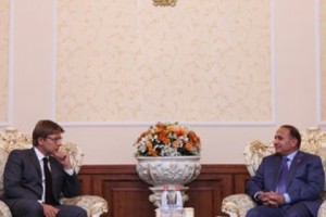 ՀՀ ԱԺ նախագահ Հովիկ Աբրահամյանն ընդունեց Ռիգայի քաղաքային խորհրդի 
նախագահին