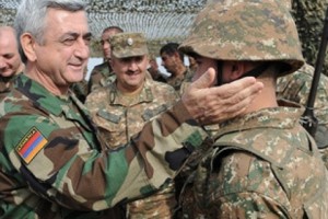 Sargsyan Attends Artsakh Military Exercises; Azerbaijan Reacts