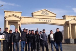 Well-Wishers Waiting for Hovannisian's "Victory Tour" at Spitak