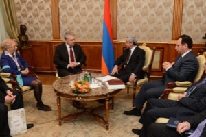 Սերժ Սարգսյանն ընդունել է Եվրասիական տնտեսական հանձնաժողովի կոլեգիայի 
նախագահ Վիկտոր Խրիստենկոյին