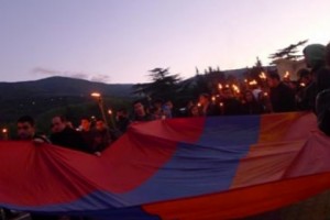 В Тбилиси состоялось традиционное факельное шествие