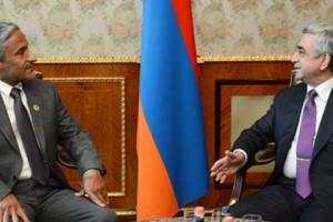 Սերժ Սարգսյանն ընդունել է ԱՄԷ բարձրագույն վերահսկիչ մարմնի նախագահ Հարիբ Ալ Ամինիին
