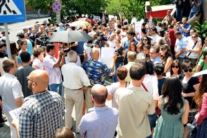 Hundreds March Against Police Repression in Yerevan
