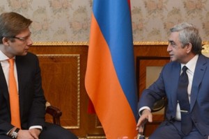 President Sargsyan Hosts Mayor of Riga