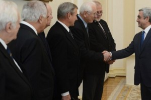 Նախագահն ընդունել է Հայաստան ժամանած մի շարք երկրների գիտությունների ակադեմիաների նախագահներին