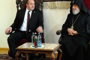 Ամենայն Հայոց Կաթողիկոսն ընդունեց Վրաստանի նախագահին