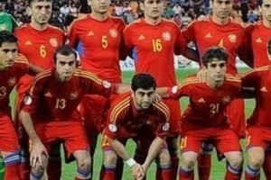 Первая товарищеская встреча сборных по футболу Армении и России