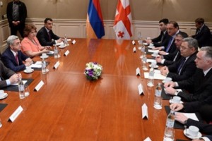 Սերժ Սարգսյանը հանդիպում է ունեցել Վրաստանի խորհրդարանի նախագահ Դավիթ Ուսուպաշվիլիի հետ