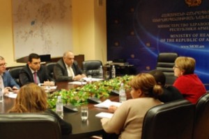 Armenian Health Minister Meets with World Bank Health Team