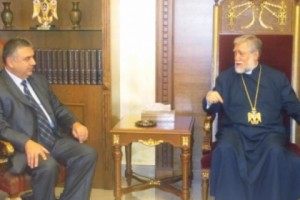 Catholicos Aram I Hosts Armenian Ambassador to Lebanon