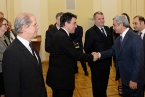 Նախագահը հանդիպում է ունեցել Հայաստանում հավատարմագրված Եվրամիության անդամ երկրների դեսպանների հետ