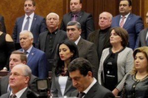 Armenia's Parliament - Birthday Congrats and One Minute of Silence