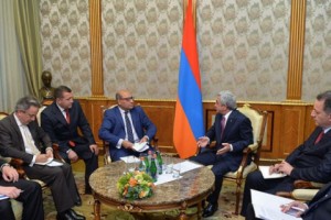 Սերժ Սարգսյանն ընդունել է ՎԶԵԲ նախագահ Սումա Չակրաբարտիին