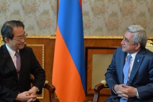 Armenian President Thanks Outgoing Japanese Ambassador