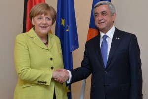 СЕРЖ САРГСЯН ВСТРЕТИЛСЯ С КАНЦЛЕРОМ ГЕРМАНИИ АНГЕЛОЙ МЕРКЕЛЬ
