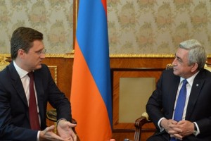 Սերժ Սարգսյանն ընդունել է Ռուսաստանի էներգետիկայի նախարարին