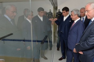 President Sargsyan Attends Opening Ceremonies for New Businesses in Jermouk