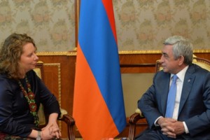 Նախագահն ընդունել է Հայաստանում Եվրոպայի խորհրդի գրասենյակի ղեկավար Նատալյա Վուտովային