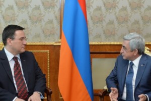Սերժ Սարգսյանն ընդունել է ԵՄ պատվիրակության ղեկավարին