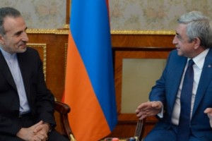 Armenian President Thanks Outgoing Iranian Ambassador