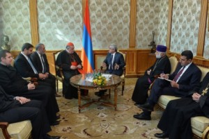 Նախագահն ընդունել է Չեխիայի Կաթոլիկ եկեղեցու առաջնորդին