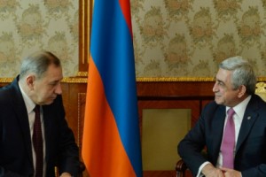 Նախագահն ընդունել է ԱՊՀ դիտորդական առաքելության ղեկավար Եվգենի Սլոբոդային