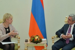Նախագահն ընդունել է Շվեդիայի արտաքին գործերի նախարար Մարգոտ Վալստրյոմին