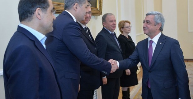 Նախագահն ընդունել է «Հանրային առողջապահության նոր մարտահրավերները» 
խորագրով համաժողովի մասնակից երկրների պատվիրակությունների ղեկավարներին