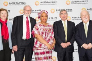 Четыре выдающихся гуманиста объявлены финалистами премии 
Aurora Prize for Awakening Humanity в размере 1 млн долларов
