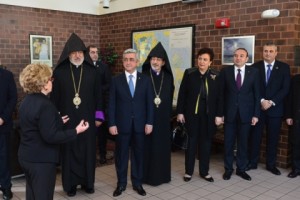 Սերժ Սարգսյանը Մասաչուսեթսում այցելել է Էդվարդ Քենեդիի անվան ինստիտուտ և Սուրբ Ստեփանոս ազգային վարժարան

