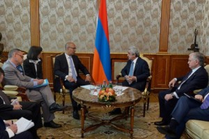 Նախագահն ընդունել Է Ֆրանսիայի Հանրապետության ԱԳՆ Եվրոպական հարցերով պետքարտուղար Արլեմ Դեզիրին
