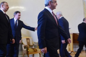 Սանկտ Պետերբուրգում մեկնարկել է Հայաստանի, Ռուսաստանի և Ադրբեջանի նախագահների հանդիպումը