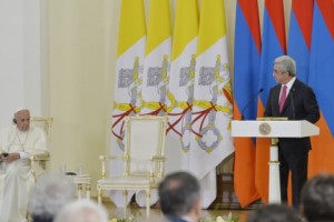 Речь Президента РА Сержа Саргсяна во время встречи Понтифика, Папы Римского Франциска