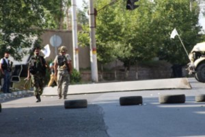 Видеоматериал о ситуации на территории полка ППС 

