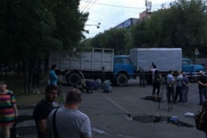 Звуки взрывов на улице Хоренаци