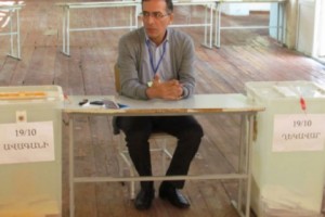 Son of “General” Manvel Grigoryan Serves as Proxy in Etchmiadzin Vote but Isn’t Registered as One